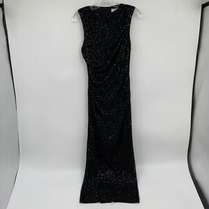 Quiz Black Sequin Maxi Dress | Women’s Size 4, Regular